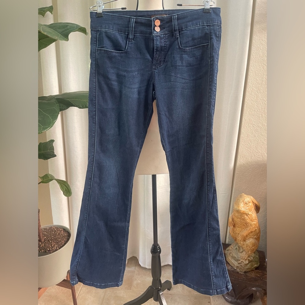 Dear John “Rocket” Blue Flare Wide Leg Jeans